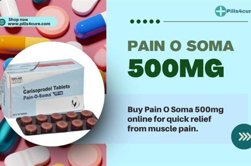 Pain O Soma 500mg tablets for muscle pain relief and comfort